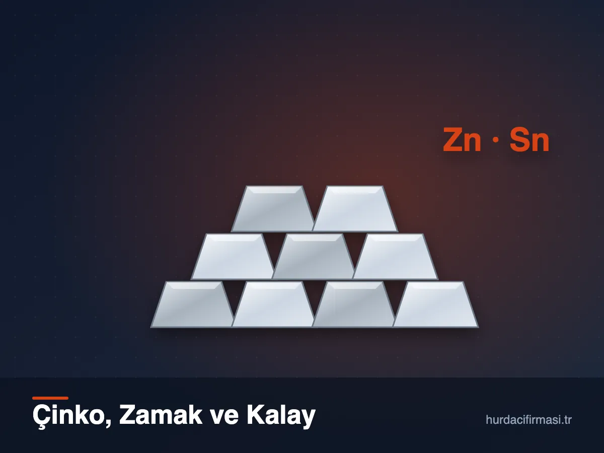 Çinko, zamak ve kalay hurda